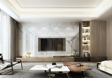 云顶庄园现代风格240平米别墅装修案例