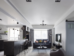 华润青山湖万象汇现代风格70平米二居室装修效果图案例