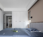 华润青山湖万象汇现代风格70平米二居室装修效果图案例