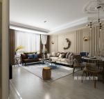 世华龙樾美式风格140平米三居室装修案例