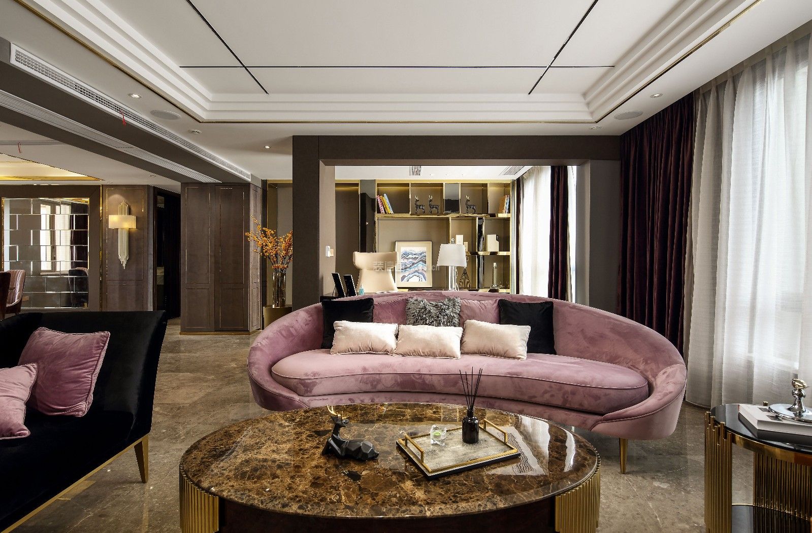 美式现代轻奢风格装修案例图