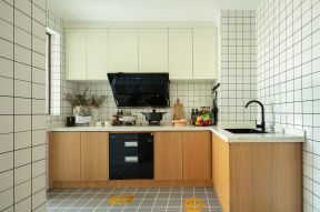 厨房墙砖装修效果图大全 厨房墙砖效果图 厨房实木橱柜图片 