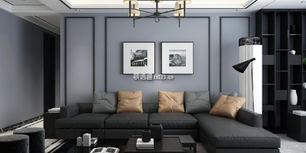 龙湖春江郦城163平四居室现代简约风格装修案例