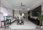 广州新中式房子客厅瓷砖装修效果图