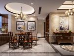 卓越维港别墅项目装修新中式风格设计案例展示，上海腾龙别墅设计