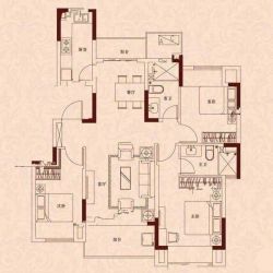 117平A户型 3室2厅2卫