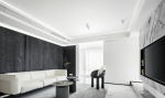 泰鸿听澜湾现代风格140平米三居室装修效果图案例
