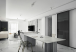泰鸿听澜湾现代风格140平米三居室装修效果图案例