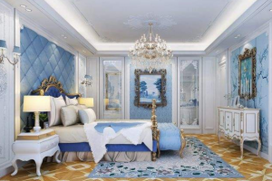 【洲际装饰公司】法式风格卧室设计与卧室灯的选择技巧