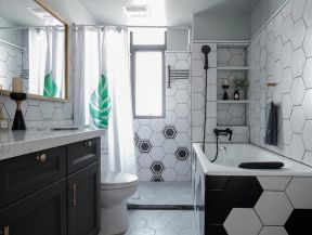 砖砌浴缸装修效果图片 卫生间浴缸效果图 