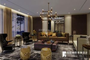【杭州高度国际】杭州西湖高尔夫别墅港式风格600平米装修效果图案例