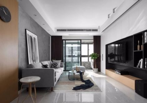 广利海星阳光 88；平米现代风格二居室装修案例