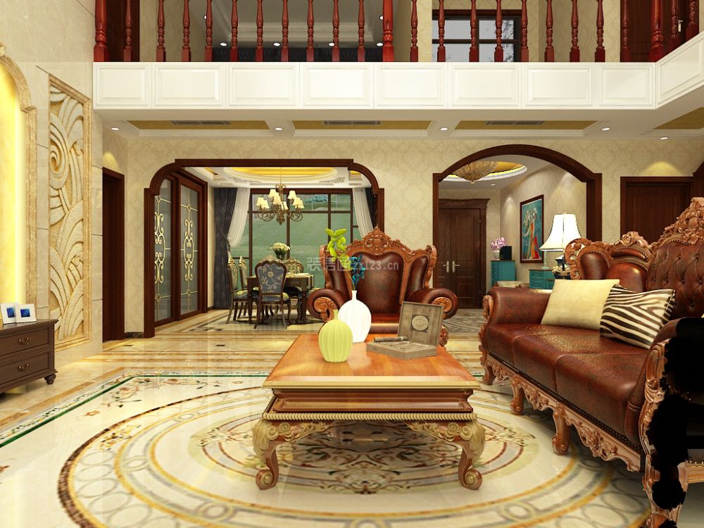 欧式古典风格客厅装修效果图 欧式古典风格客厅