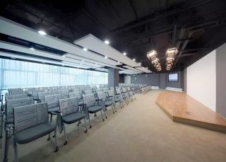 南京高档写字楼报告厅装修设计效果图