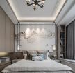 南京新中式风格家庭卧室装修布局图片