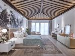 中南·尚景阅中式风格180平米四居室装修效果图案例