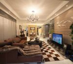万科东湾半岛欧式古典79平米两室两厅装修案例