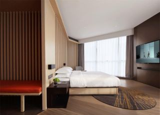南京精品酒店大床房装修设计实景图