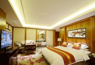 南京商务酒店大床房装修设计图赏析