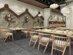 餐厅新中式风格450平米装修案例