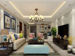 丹霞星城美式风格131平米三居室装修案例