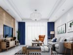 世茂璀璨悦城现代风格100平米三居室装修效果图案例