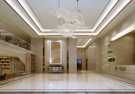 商务酒店现代风格1000平米装修案例
