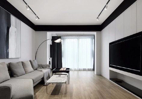 世园菁英汇现代风格70平米二居室装修案例