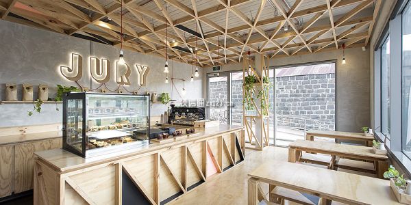 咖啡厅现代风格200㎡设计方案