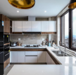 138平现代风格厨房整体装修设计实景图