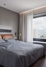 荣盛·山湖海现代风格89平米三居室装修效果图案例