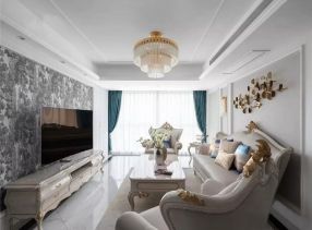 星河丹堤142㎡欧式风格四居室装修案例