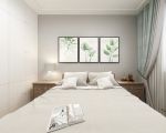 馨逸之福现代风格88平米二居室装修效果图案例