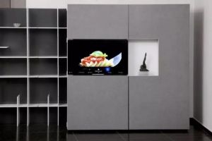 【西安鼎盛装饰】小户型房间的新创意 厨房和电视柜装修在一起你见过吗