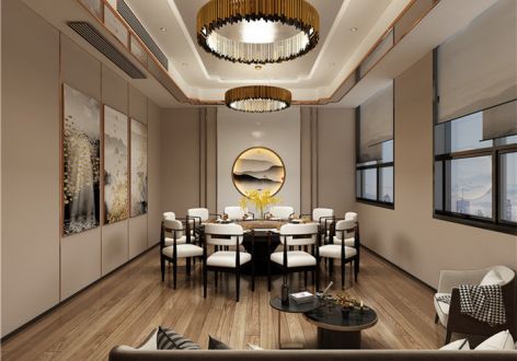 海鲜餐厅现代风格890平米装修案例