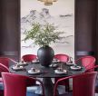 中式别墅餐厅装修布置实景图片