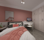 紫金名城混搭风格160平米四居室装修效果图案例