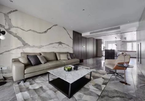 汉都国际现代风格150平米别墅装修效果图案例