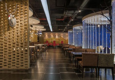 快餐厅现代风格200平米装修案例