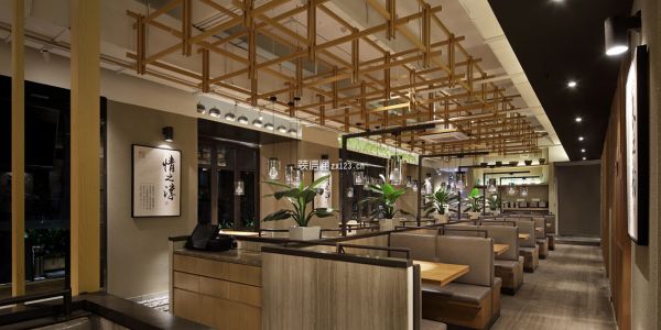 现代风格300平米湘菜餐厅装修案例