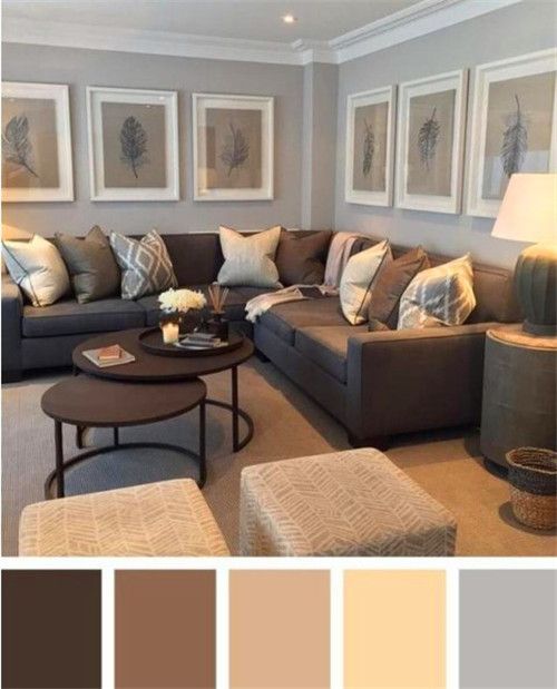 ▍淡棕色,咖啡色和灰色中性色调组成,让房子看起来更显温暖舒适