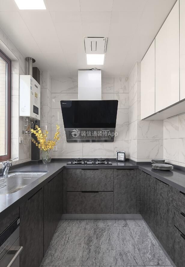 100平米现代风格厨房装修设计图片欣赏