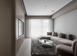 现代简约客厅室内地毯装修装饰图片