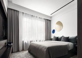 100平米房子主卧室窗帘装修设计图片