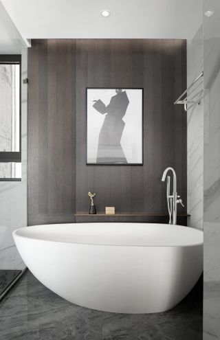 简约风格卫生间浴缸装修设计图片