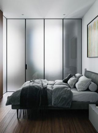 100平米简约公寓卧室装修设计图片
