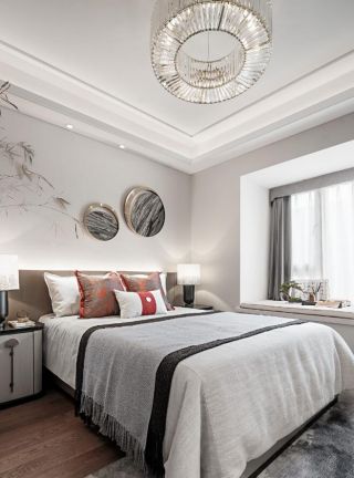 125平新中式风格卧室装修效果图一览