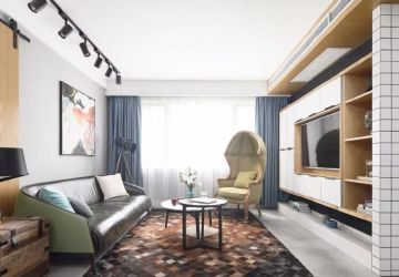 新城十里锦绣现代风格142平米三居室装修效果图案例