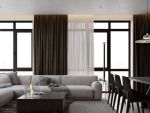 荣盛·山湖海现代风格96平米二居室装修效果图案例