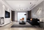 广利海星阳光127平现代风格三居室装修案例